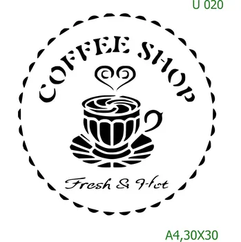 Šablona U 020 - 30 x 30 cm , Nelepící folie