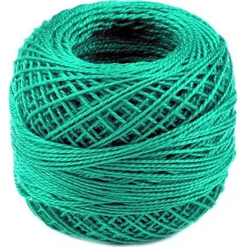Příze Vyšívací příze Perlovka Niťárna Varianta: 6532 green turmaline, Balení: 10 ks
