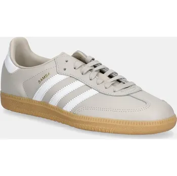 Dámská obuv Dětské kožené tenisky adidas Originals SAMBA OG béžová barva, JQ2853 12X, EUR 37 1/3