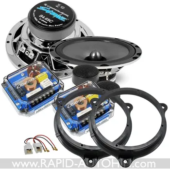 Auto Hi-Fi Reproduktory DACIA Jogger Lightning Audio S4.65C Sada s redukcemi