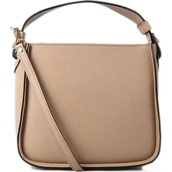 ITALSKÉ Dámská kožená kabelka taupe Hedera malé