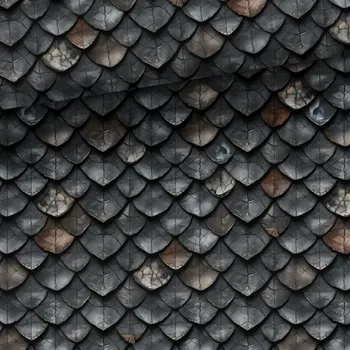 Úplet Drakoještěří šupiny (E) (Hebké bavlněné úplety s elastanem )