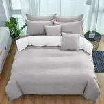 Krepové povlečení TABULA světle šedé + povlak na polštářek 40x50 cm Rozměr povlečení: 70 x 90 cm | 140 x 200 cm, 140x200 / 70x90 cm