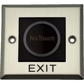 Příslušenství k domovnímu zvonku Odchodové tlačítko bezdotykové infra 86x86 NO/NC/COM LED nerezové
