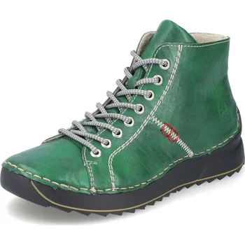 Dámské kozačky Dámská kotníková obuv RIEKER 71510-52 zelená W5 36