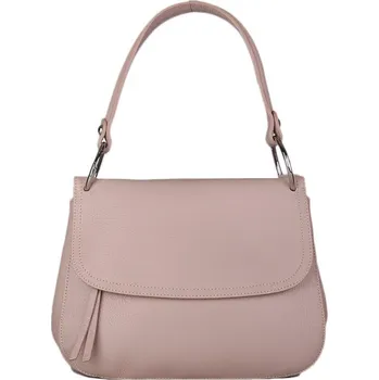 Kabelka ITALSKÉ Dámské kvalitní kožené kabelky Vera Pelle růžové Pavlosa