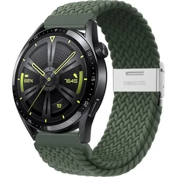 Řemínek na hodinky BSTRAP | BStrap Elastic Nylon 2 reminek na Xiaomi Amazfit Stratos 2/2S/3, olive green (SSG027C0504)