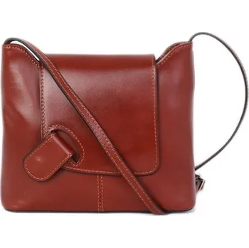 Kabelka ITALSKÉ Dámské hnědé kožené kabelky Nevita