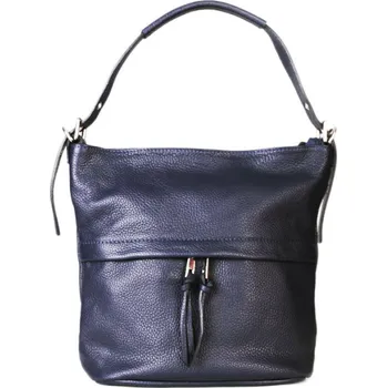 Kabelka ITALSKÉ Modré kožené kabelky z Itálie Angola