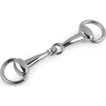 Kovová spona ke zdobení oděvů, šátků a doplňků nikl 10 ks