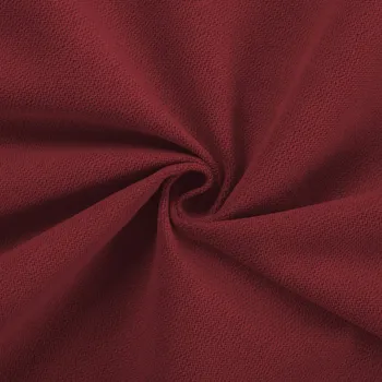 Potahová/dekorační látka Velur VLR-003 Vínově červená - šířka 145 cm - 2.JAKOST
