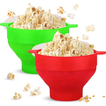 Popkornovač TAIZER silikonový výrobník popcornu mikrovlnka skládací bez oleje 2ks