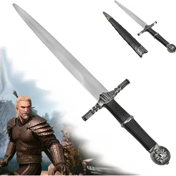 Replika zbraně Jolly Miniatura Zaklínačova meče/dýka "WITCHER'S MINI STEEL SWORD"