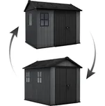Zahradní domek Keter Newton Plus wide 9x7,5 šedý, s podlahou
