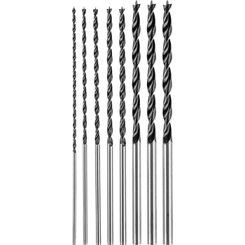Vrtačka Graphite Sada vrtáků do dřeva, rozšířená: 4, 5, 6, 7, 8, 10, 12 mm x 300 mm, 7 kusů 54T573