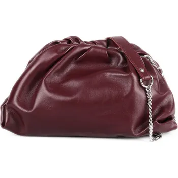 Kabelka ITALSKÉ Dámské bordo trendové kožené kabelky Ronia