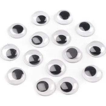 Samolepicí oči Ø15 mm viz foto 2000 ks