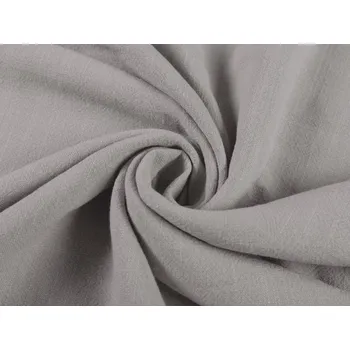Len praný - LEN-019 Světle šedý - metráž šířka 140 cm
