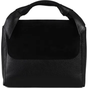 Kabelka ITALSKÉ Dámská luxusní černá kožená kabelka z itálie Leila