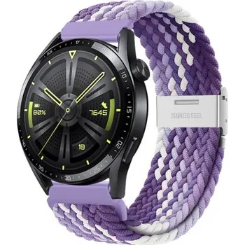 Řemínek na hodinky BSTRAP | BStrap Elastic Nylon 2 reminek na Huawei Watch GT2 42mm, grape (SSG026C1007)
