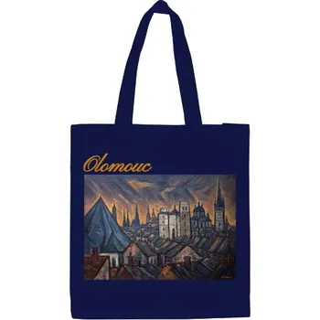 Velká plátěná taška s potiskem Olomouc - taška