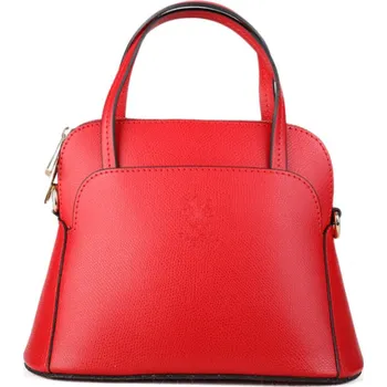 Kabelka ITALSKÉ Dámské malé kožené kabelky červené Jesica