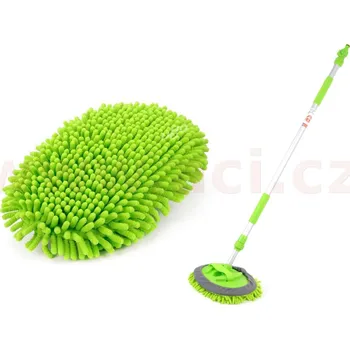 Mycí kartáč na vozidlo Teleskopický průtokový kartáč na mytí auta z mikrovlákna 145-247 cm
