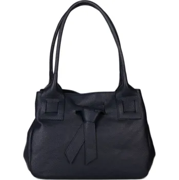 Kabelka ITALSKÉ Krásná luxusní kožená kabelka Victoria modrá