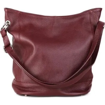 Kabelka ITALSKÉ Dámske kožené kabelky burgunské Morena