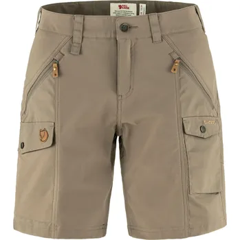 Dámská móda FJÄLLRÄVEN Nikka Shorts Curved W, Suede Brown (vzorek) velikost: 38
