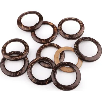 Kokosový kroužek / kolečko Ø50 mm macrame přírodní stř. 300 ks