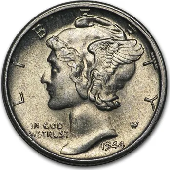 Sběratelství USA Mercury Deseticent 2.5 g