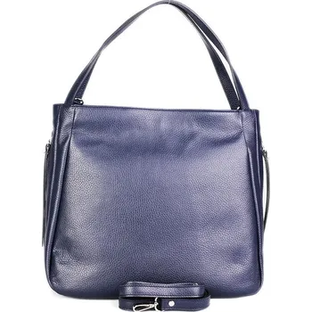 Kabelka ITALSKÉ Modré kvalitní kožené kabelky na rameno Radomila