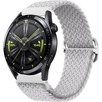 Řemínek na hodinky BSTRAP | BStrap Elastic Nylon reminek na Xiaomi Amazfit GTR 42mm, pearl white (SSG024C1403)