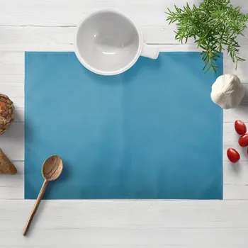 prostírání Saténové prostírání na stůl polyesterový Satén LUX-033 Petrolejově modré 30x40 cm