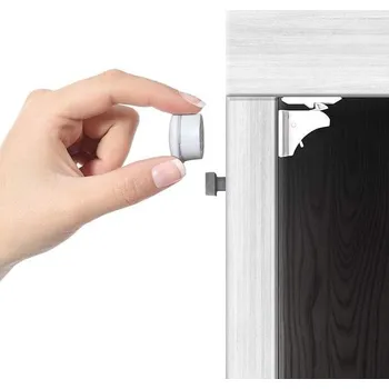 Dětský bezpečnostní prvek Magnetické zámky na skříňky pro bezpečnost miminek, nejsou potřeba žádné nástroje ani šrouby (4