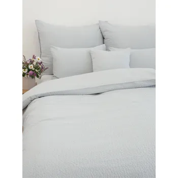 Povlečení Prodloužené krepové povlečení Renforcé - Julia světle šedá