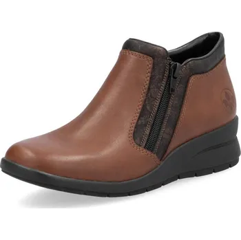 Dámské kozačky Dámská kotníková obuv RIEKER L4883-24 BROWN H/W5 37