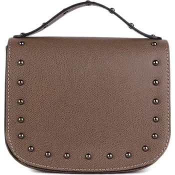 Kabelka ITALSKÉ Malá kožená kabelka Italská hnědá Lina