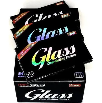 Průhledné papírky LUXE GLASS, 1 1/4, 50 ks v balení | box 24 ks