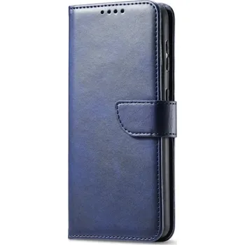 Pouzdro na mobilní telefon Kožené flip pouzdro kniha pro iPhone XR Barva: Tmavě modrá