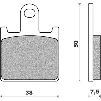 Brzdová destička brzdové destičky (směs ROAD TOURING SINTERED) NEWFREN (2 ks v balení) M502-761