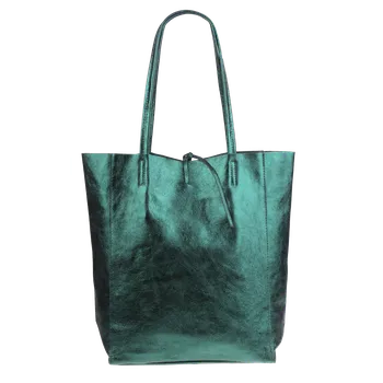 Kabelka NovaKabelka.cz Kožená italská kabelka Annalisa Verde Lucida