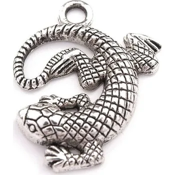 Přívěsek JEŠTĚRKA 25x25mm platina 1 ks