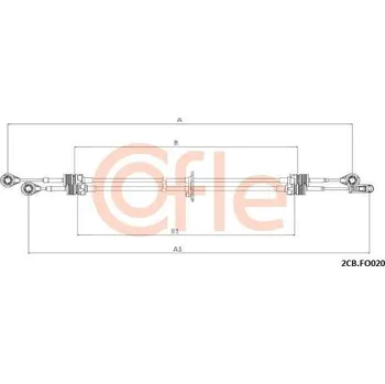 COFLE Tažné lanko ruční převodovky CFL 92.2CB.OP020