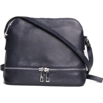 Kabelka ITALSKÉ Dámské modré malé kožené kabelky Gabita