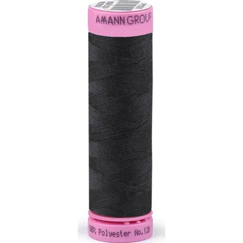 Nit Polyesterové nitě návin 100 m Aspo Amann Black 5 ks