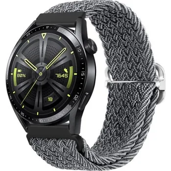 Řemínek na hodinky BSTRAP | BStrap Braid Nylon reminek na Garmin Vivoactive 5, gray black