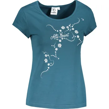 Dámské triko ALTISPORT CARRYOVER ALW009F61 PETROLEJOVÁ XL