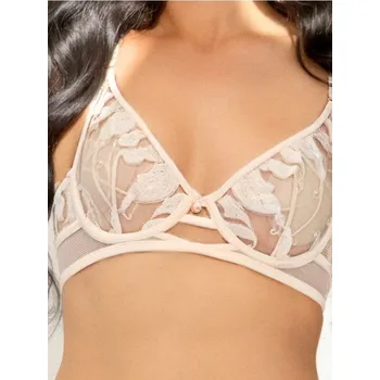 Dámské spodní prádlo Sinsay - Měkká podprsenka s&nbsp;krajkou - béžová - 739CE-08X - 739CE-08X-75B